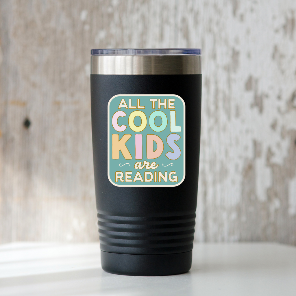 All the Cool Kids are Reading Sticker - Freshie & Zero Studio Shop