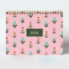2026 Desktop Planner | Block Print Floral - Freshie & Zero Studio Shop