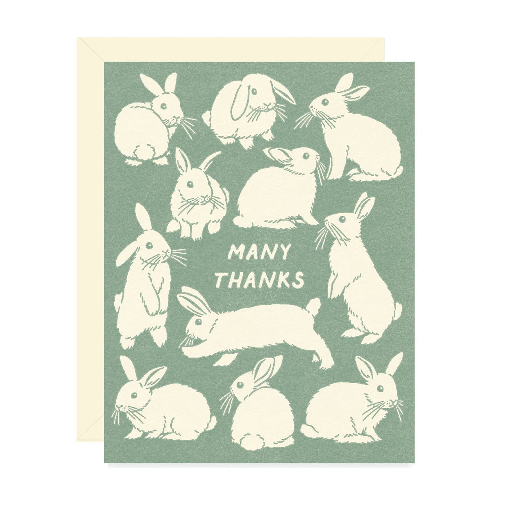 Bunch of Bunnies Thank You Card - Freshie & Zero Studio Shop