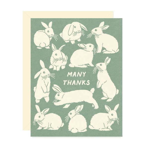 Bunch of Bunnies Thank You Card - Freshie & Zero Studio Shop