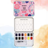 Watercolor Pocket Set of 12 with Brush: Floral - Freshie & Zero Studio Shop