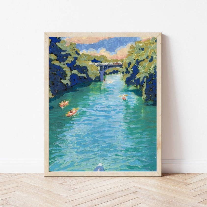Barton Creek Austin Print: 8×10 - Freshie & Zero Studio Shop