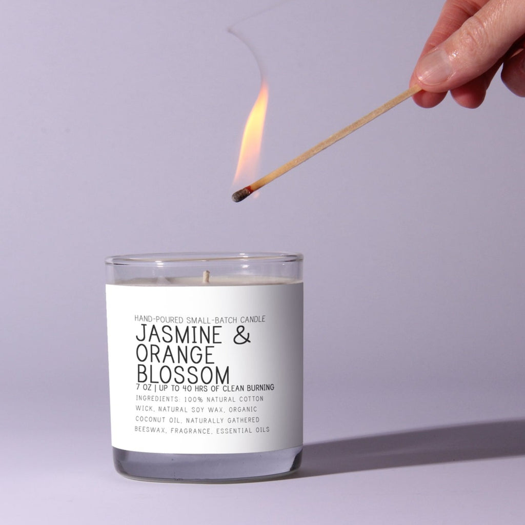 Jasmine and Orange 7oz Just Bee Candle - Freshie & Zero Studio Shop