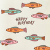 Colorful Fish Birthday Card - Freshie & Zero Studio Shop