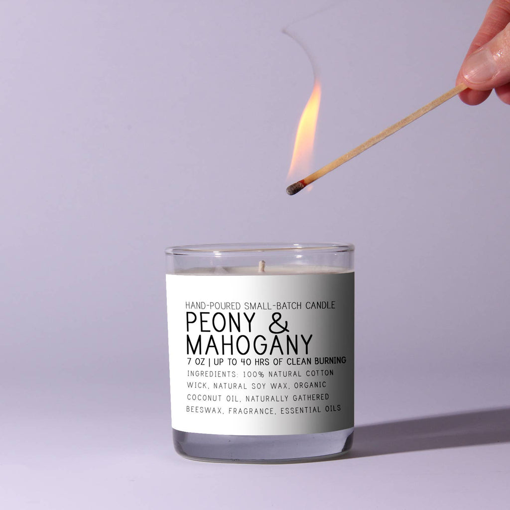Peony & Mahogany Just Bee Candle - Freshie & Zero Studio Shop