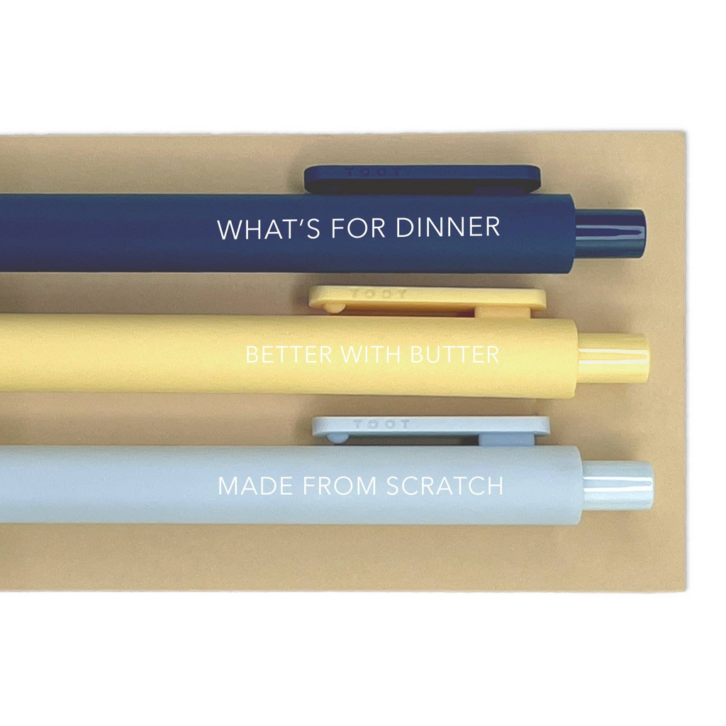 Kitchen Gel Pen Jotters Set - Freshie & Zero Studio Shop