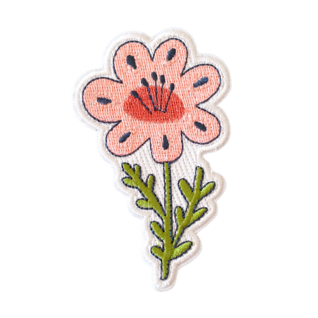 Embroidered Iron On Cream Pink Flower Patch Sew On Badge Cloth Crafts Embroidery Embroidered Iron On Cream Pink Flower Patch Sew On Badge Cloth Crafts Embroidery