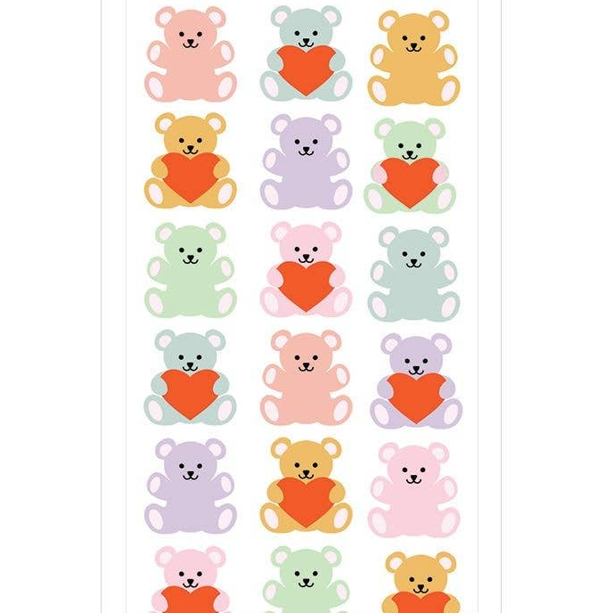 Fuzzy Stuffed Bears Sticker Sheet by Pipsticks - Freshie & Zero Studio Shop