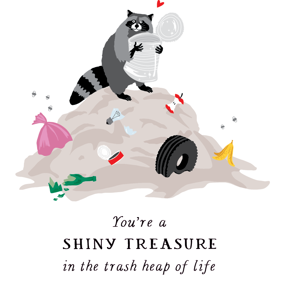 You're A Shiny Treasure - Greeting Card - Freshie & Zero Studio Shop
