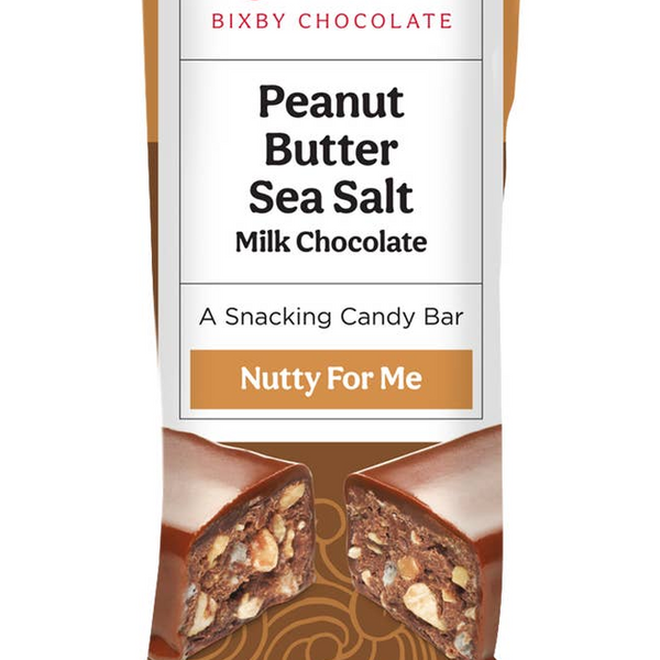 Peanut Butter Sea Salt Milk Chocolate Nutty for Me Bixby Bar - Freshie & Zero Studio Shop