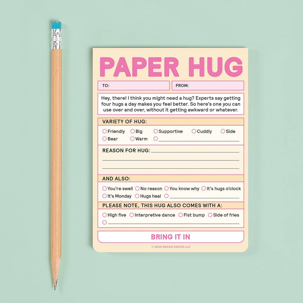 Paper Hug Fill-In Notepad - Freshie & Zero Studio Shop