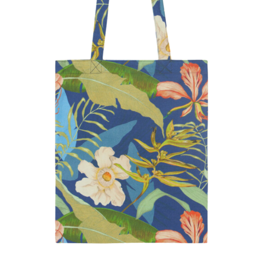 Floral Tropics Cotton Tote Bag - Freshie & Zero Studio Shop