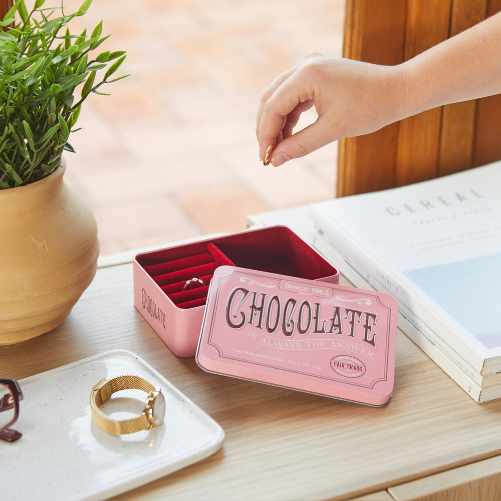 Chocolate Tin Jewelry Box - Freshie & Zero Studio Shop