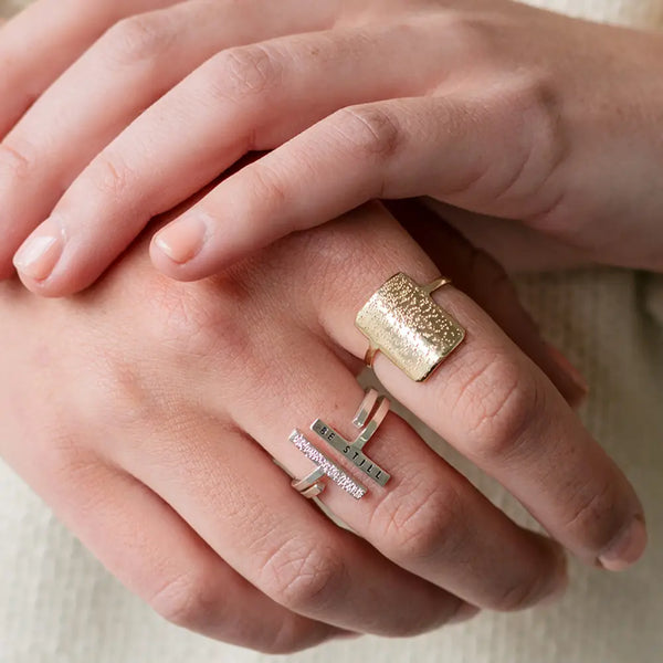 Be Still: Single Bar Ring by Christina Kober - Freshie & Zero Studio Shop