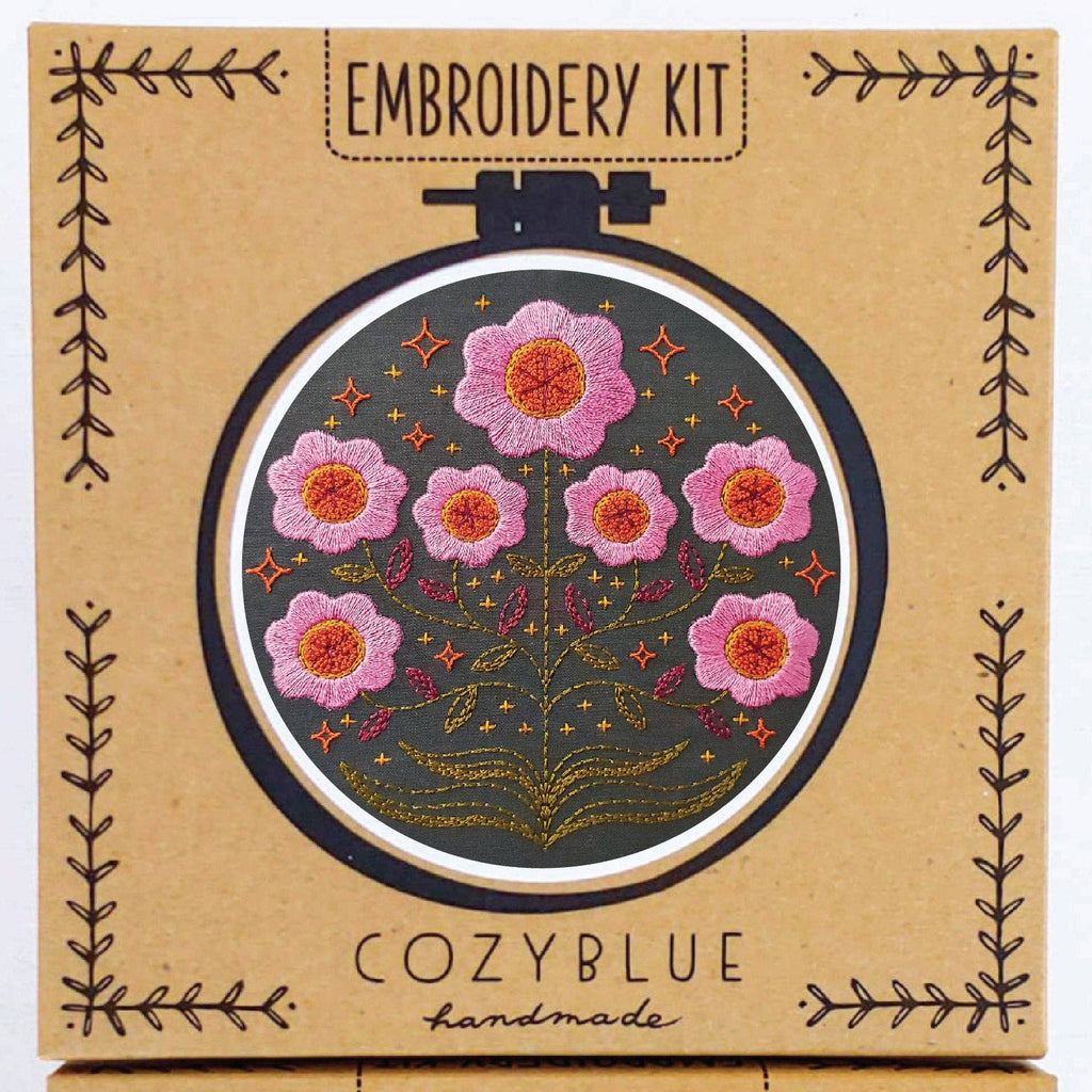 Enchanted Floral Embroidery Kit by Cozyblue - Freshie & Zero Studio Shop