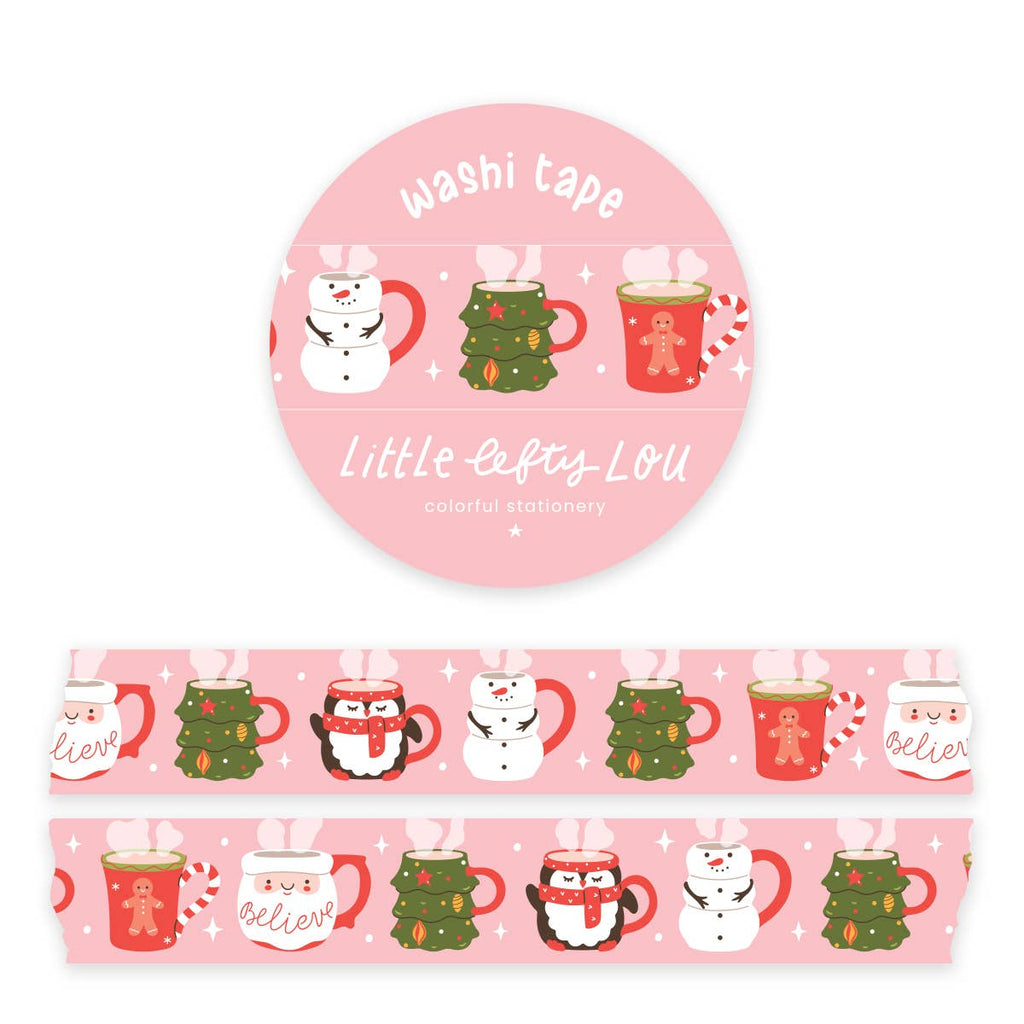 Christmas Drinks Washi Tape - Freshie & Zero Studio Shop