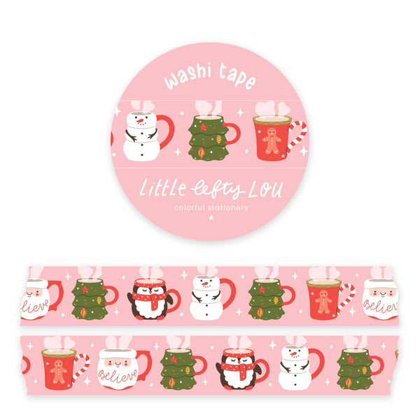 Christmas Drinks Washi Tape - Freshie & Zero Studio Shop
