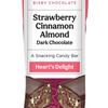 Strawberry Almond Dark Chocolate Heart's Delight Bixby Bar - Freshie & Zero Studio Shop