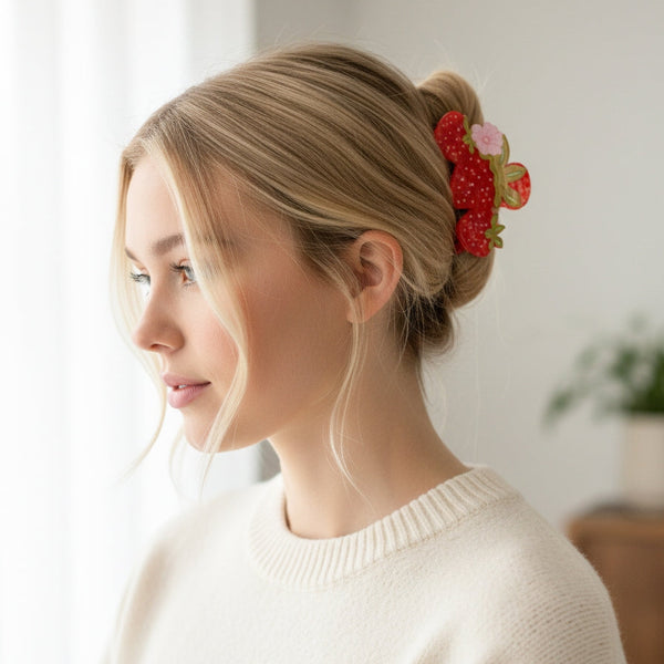 Strawberry Patch Claw Clip - Freshie & Zero Studio Shop