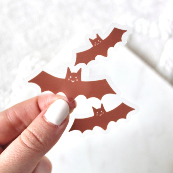 Smiling Bats Sticker - Freshie & Zero Studio Shop