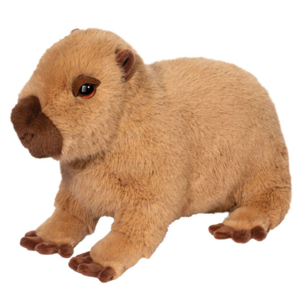 Large plush Chattie the Capybara toy by Douglas, soft and cuddly toy animal for kids and plush toy collectors.