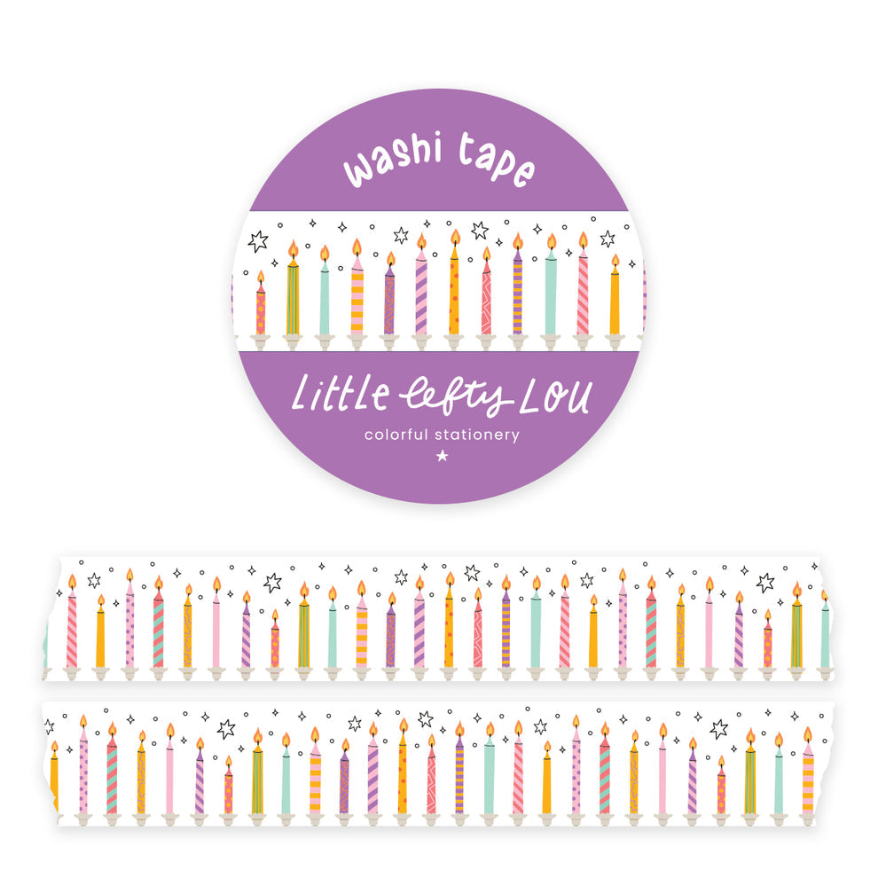 Washi Tape: Birthday Candles - Freshie & Zero Studio Shop