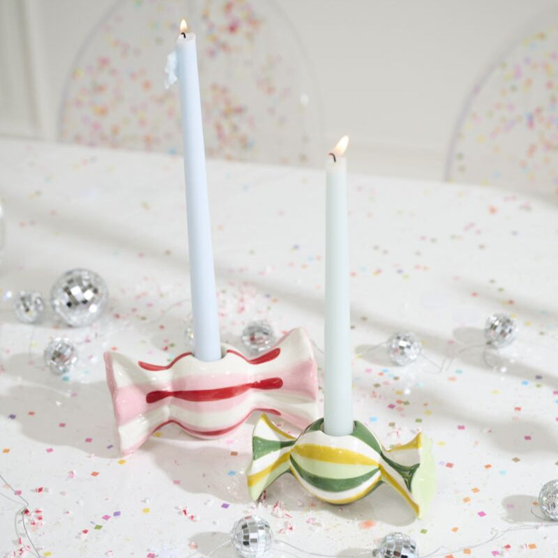 Cute Candy Taper Candle Holders - Freshie & Zero Studio Shop