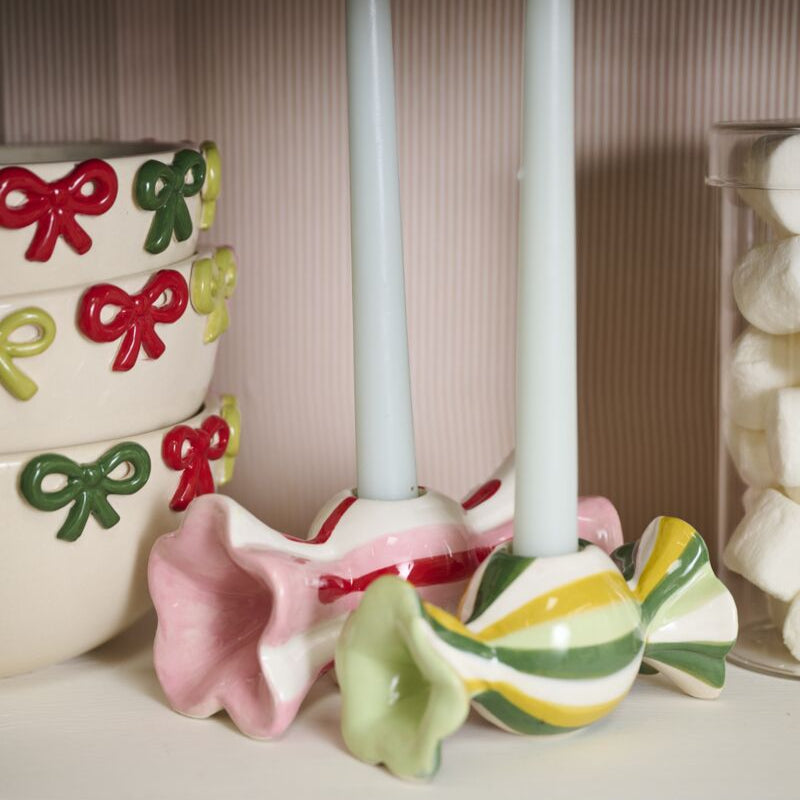 Cute Candy Taper Candle Holders - Freshie & Zero Studio Shop