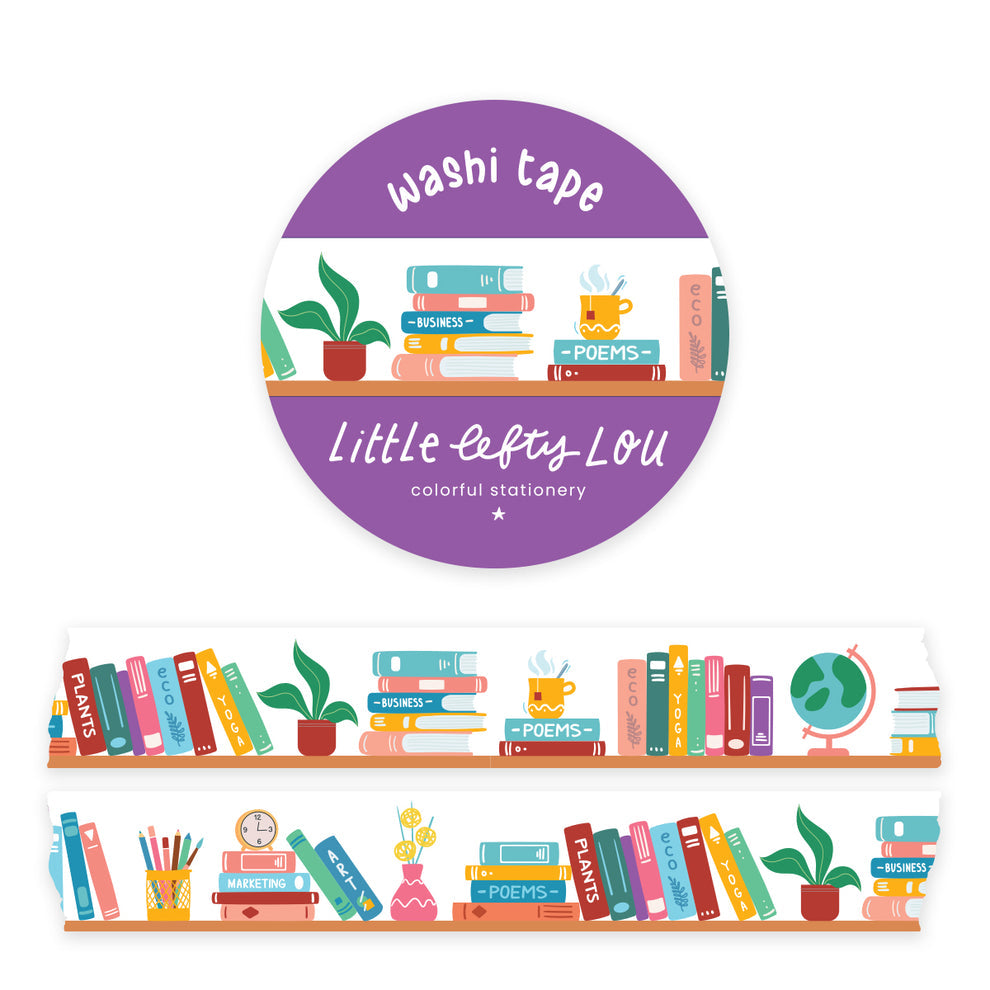 Washi Tape: Bookshelf - Freshie & Zero Studio Shop