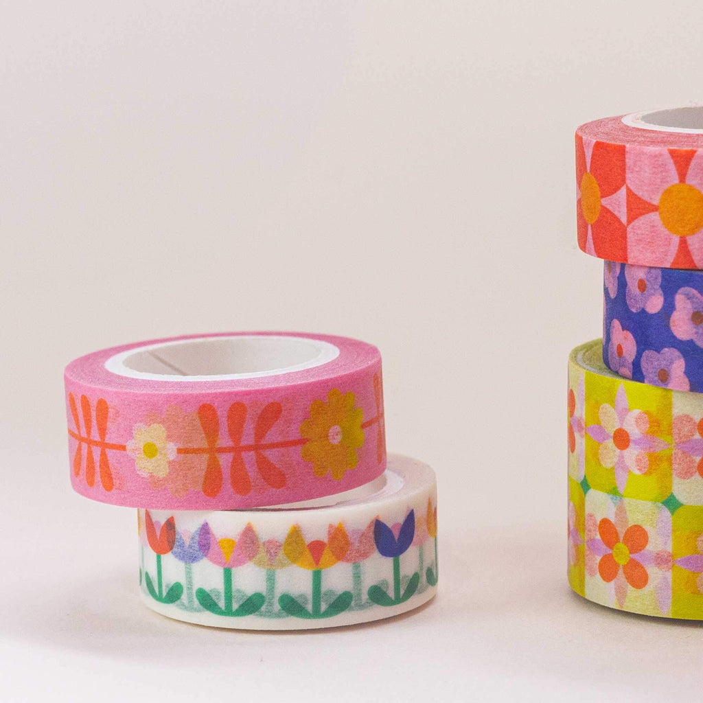 Flower Tower Washi Tape – 15mm - Freshie & Zero Studio Shop