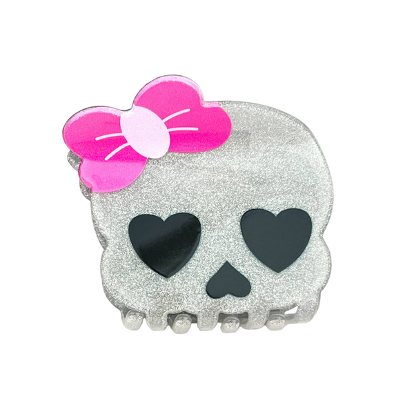 Glitter Skull Creepy Cute Hair Claw - Freshie & Zero Studio Shop