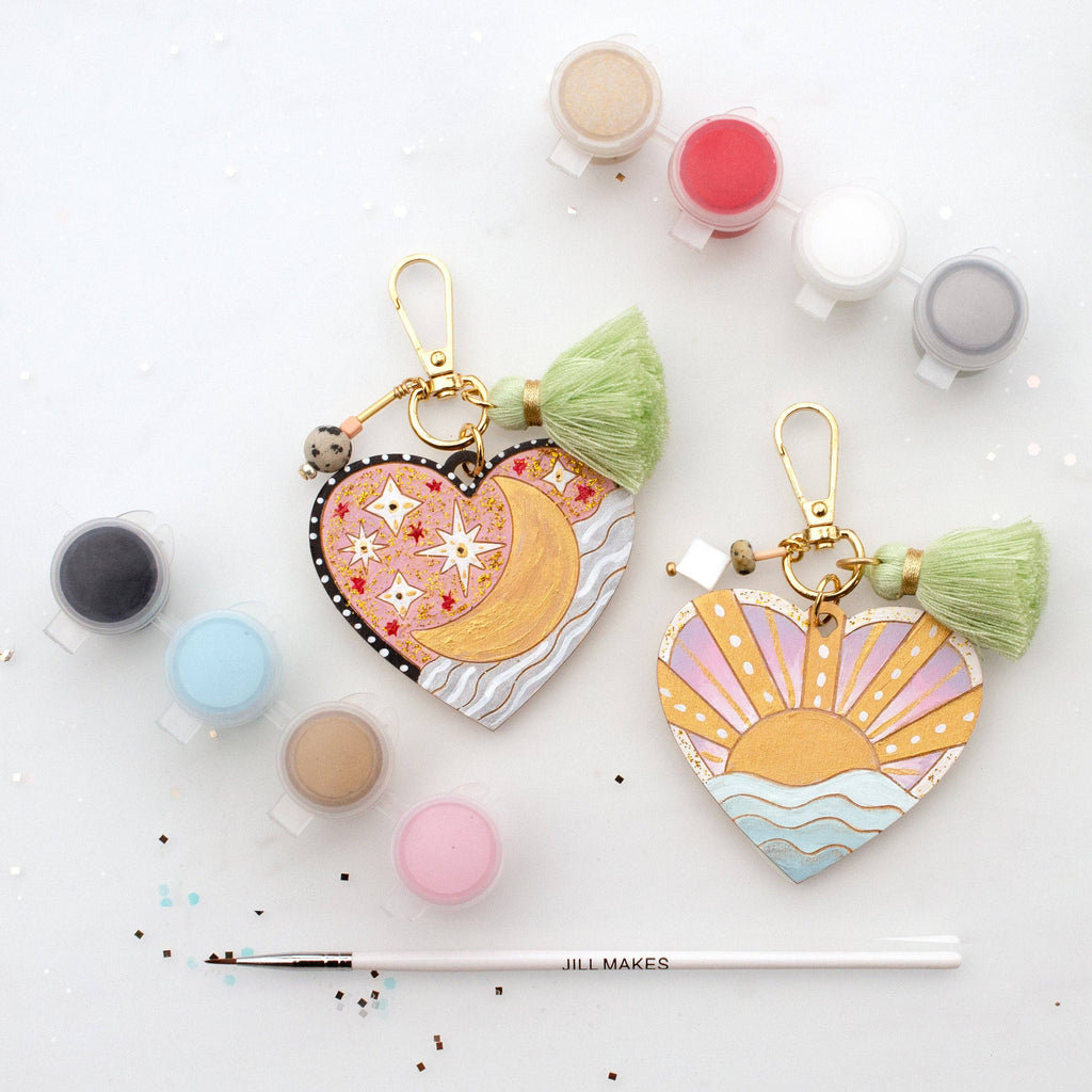 DIY Heart Keychain Painting Kit - Freshie & Zero Studio Shop