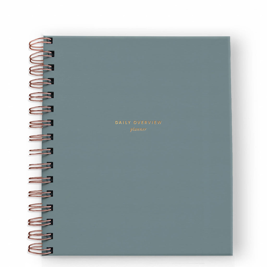 Daily Overview Planner | Assorted Colors // Undated: Steel Blue - Freshie & Zero Studio Shop