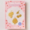 Brass Plant Accessory: Red Fruit Trio - Freshie & Zero Studio Shop