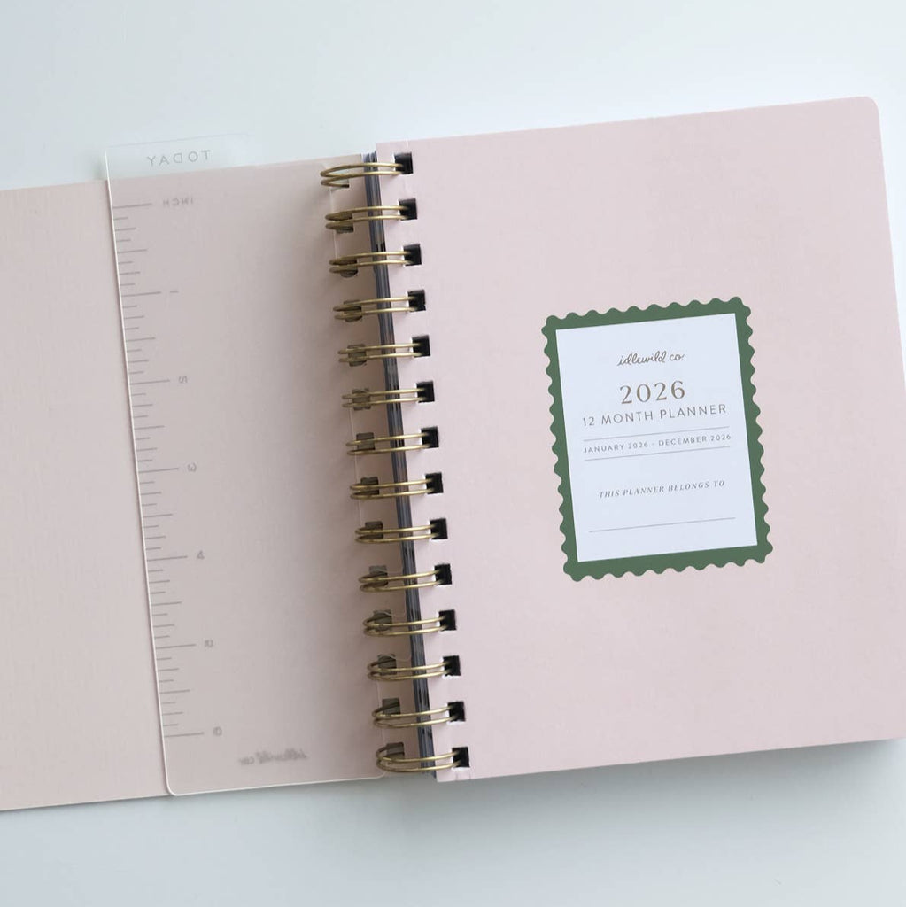2026 Pocket Size Planner | Coral Floral - Freshie & Zero Studio Shop