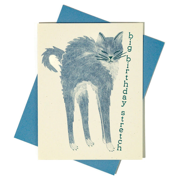 Big Birthday Stretch Risograph Card - Freshie & Zero Studio Shop