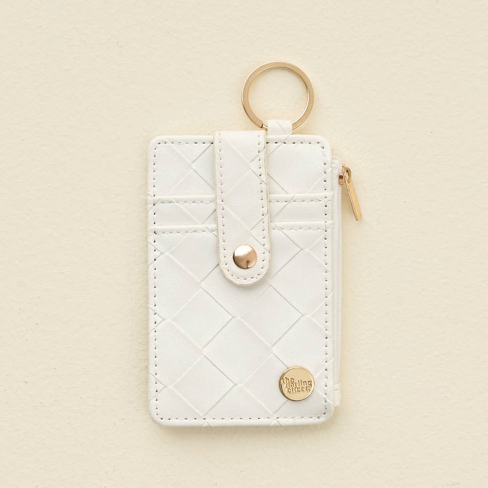 Keychain Wallet - Woven White - Freshie & Zero Studio Shop