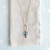 blue sea kyanite little gemstone necklace - Freshie & Zero Studio Shop