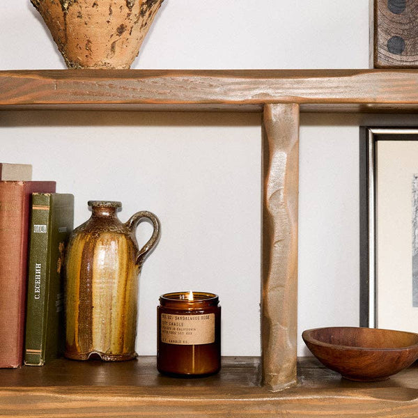 P.F. Candle Co. Soy Candle: Sandalwood Rose - Freshie & Zero Studio Shop