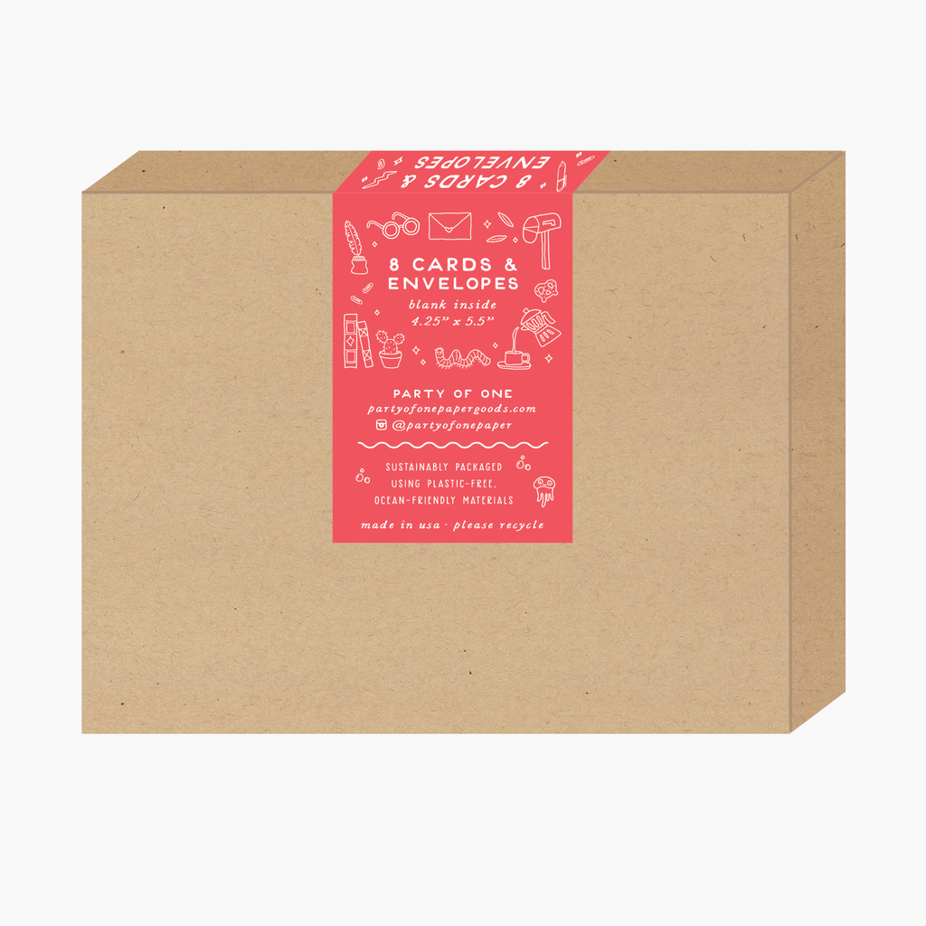 Boxed Fa La Possum Holiday Cards - Set of 8 - Freshie & Zero Studio Shop