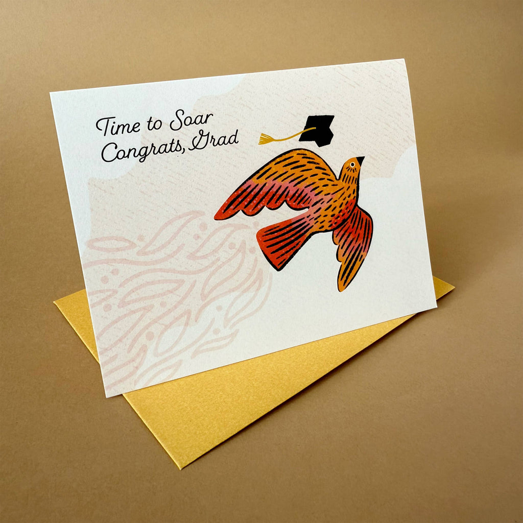 Time to Soar Grad Card - Freshie & Zero Studio Shop