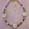 Lavender Daisy Beaded Bracelet by Jill Makes - Freshie & Zero Studio Shop
