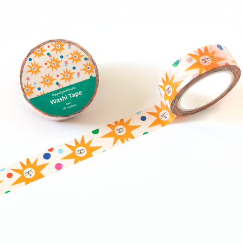 Sunny Faces Washi Tape - Freshie & Zero Studio Shop