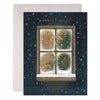 Frosty Window Holiday Greeting Card - Boxed Set of 6 - Freshie & Zero Studio Shop