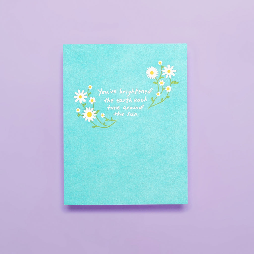 Birthday Greeting Card: Brighten the Earth - Freshie & Zero Studio Shop