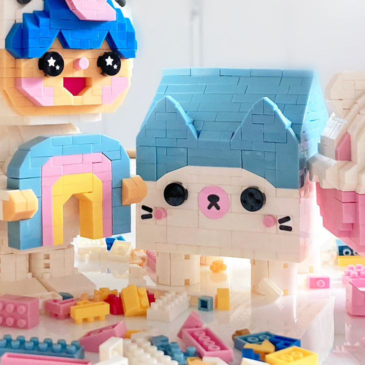 Gary the Cat Momiji Mini-Brick Building Toy - Freshie & Zero Studio Shop