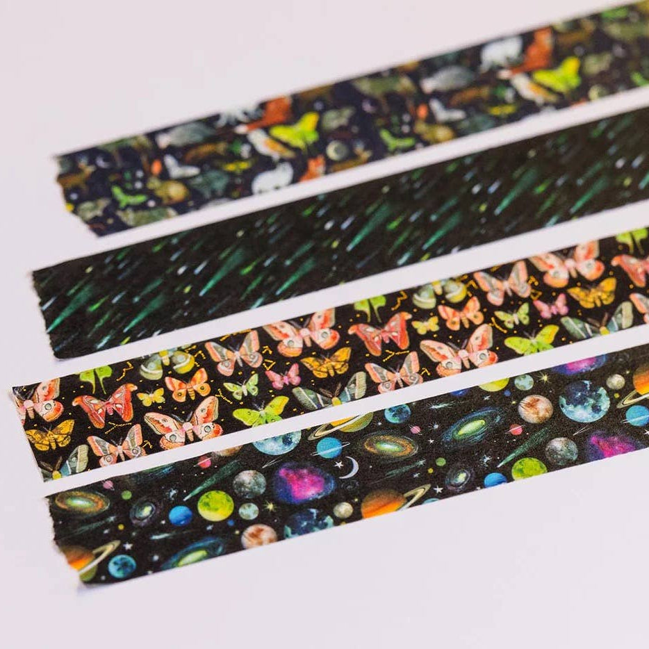 Nocturne - 4-Pack Washi Tape Roll Set - Freshie & Zero Studio Shop