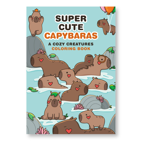 Super-Cute Capybaras Coloring Book - Freshie & Zero Studio Shop
