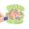 Capybara Friend to All Vinyl Sticker - Freshie & Zero Studio Shop