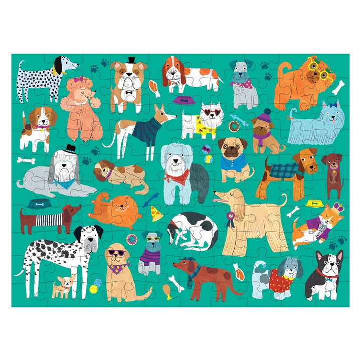 Cats & Dogs 100 Piece Double-Sided Puzzle - Freshie & Zero Studio Shop